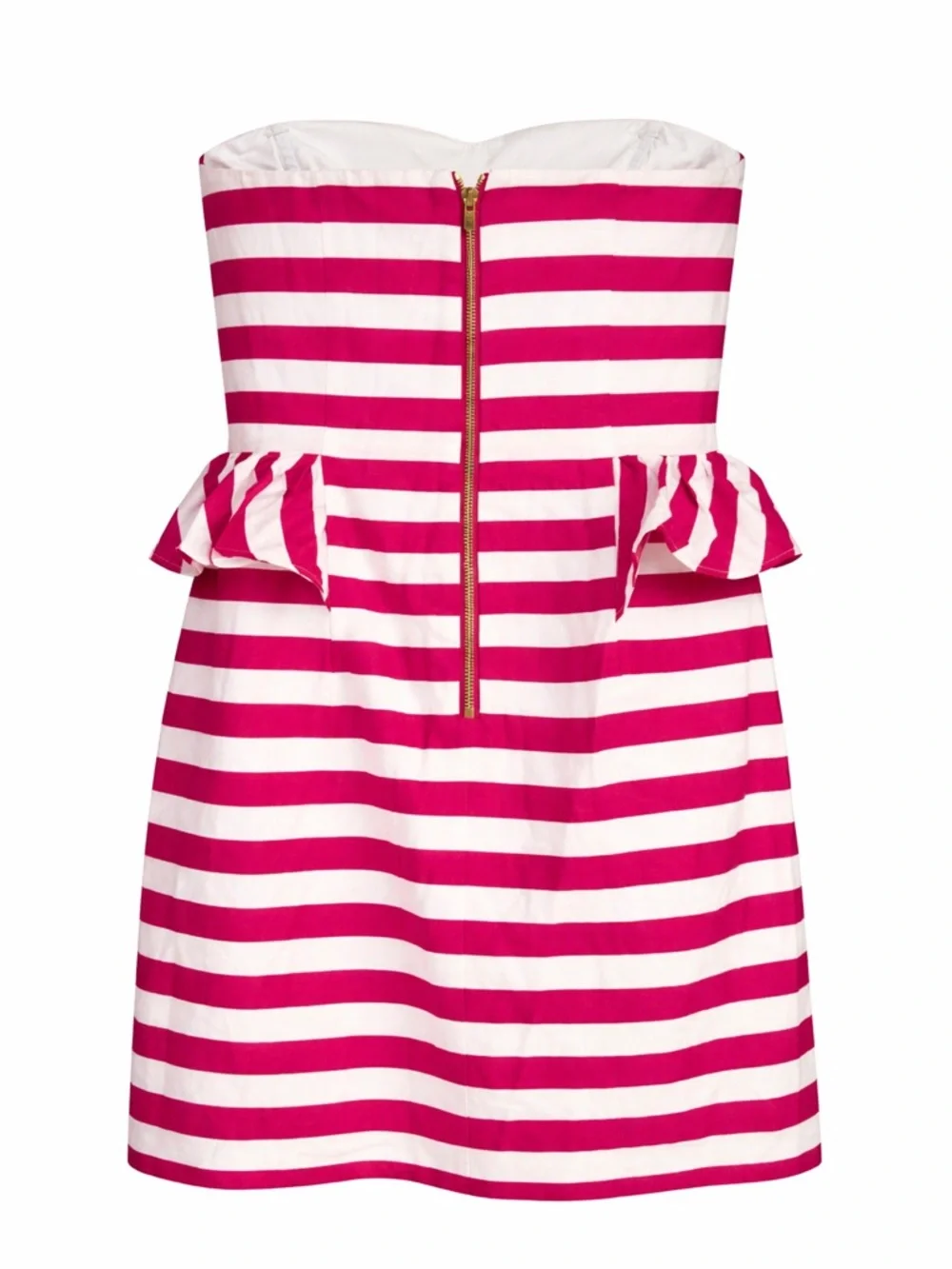 🌺 Lilly Pulitzer Maybell Strapless Dress – Azalea Pink Swizzle Stripe - Picture 5 of 5